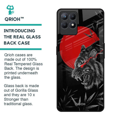Red Moon Tiger Glass Case for Realme Narzo 50