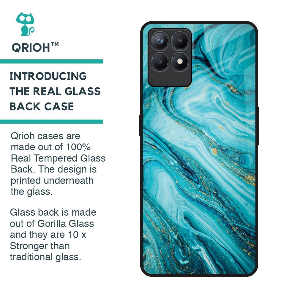 Ocean Marble Glass Case for Realme Narzo 50