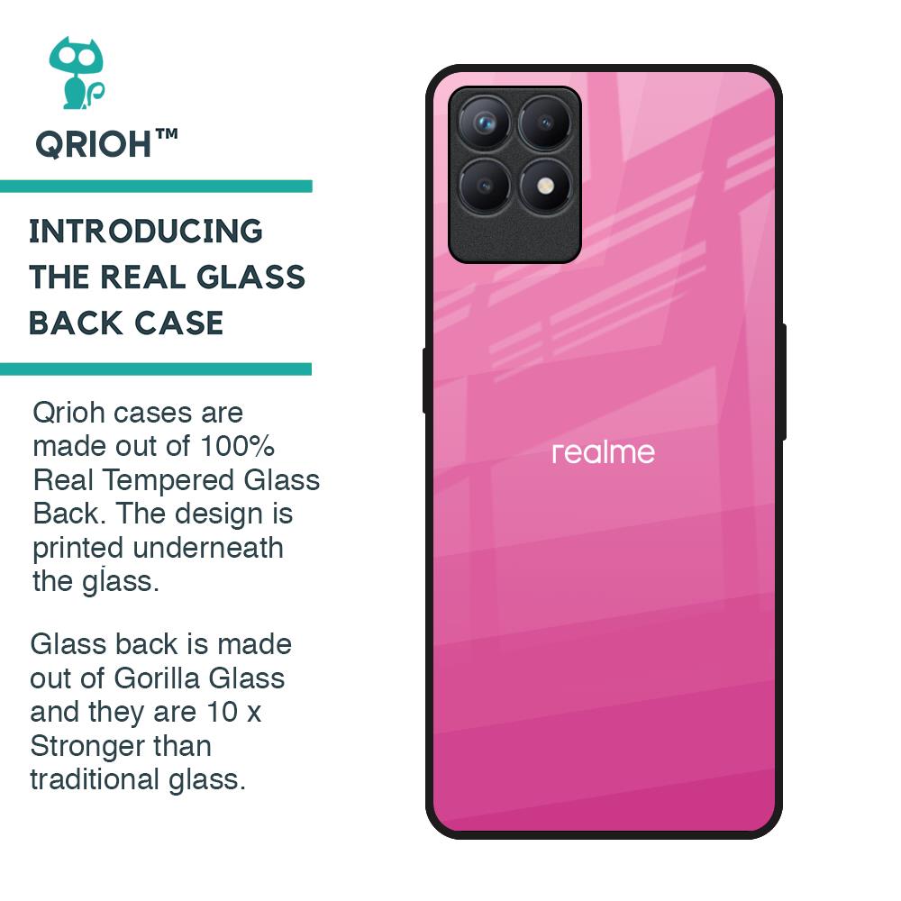Pink Ribbon Caddy Glass Case for Realme Narzo 50