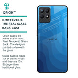 Blue Wave Abstract Glass Case for Realme Narzo 50