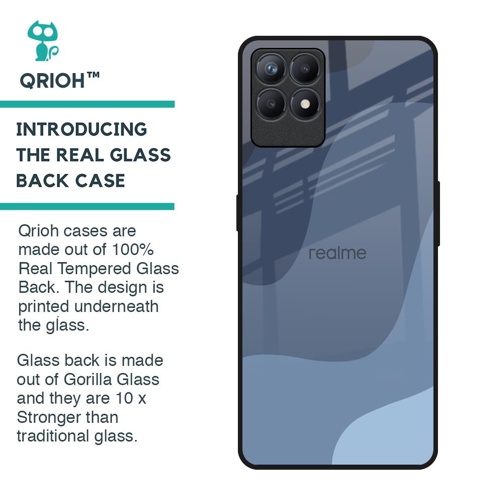 Navy Blue Ombre Glass Case for Realme Narzo 50