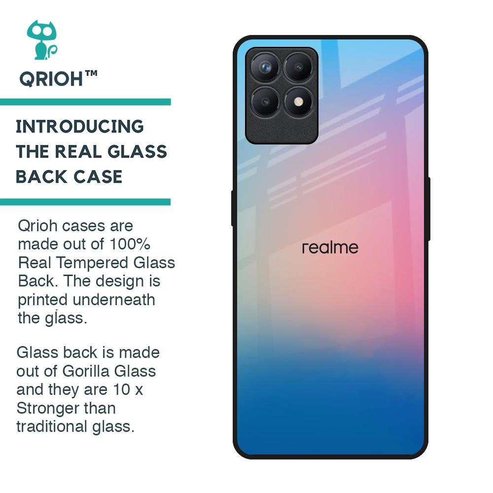 Blue & Pink Ombre Glass case for Realme Narzo 50