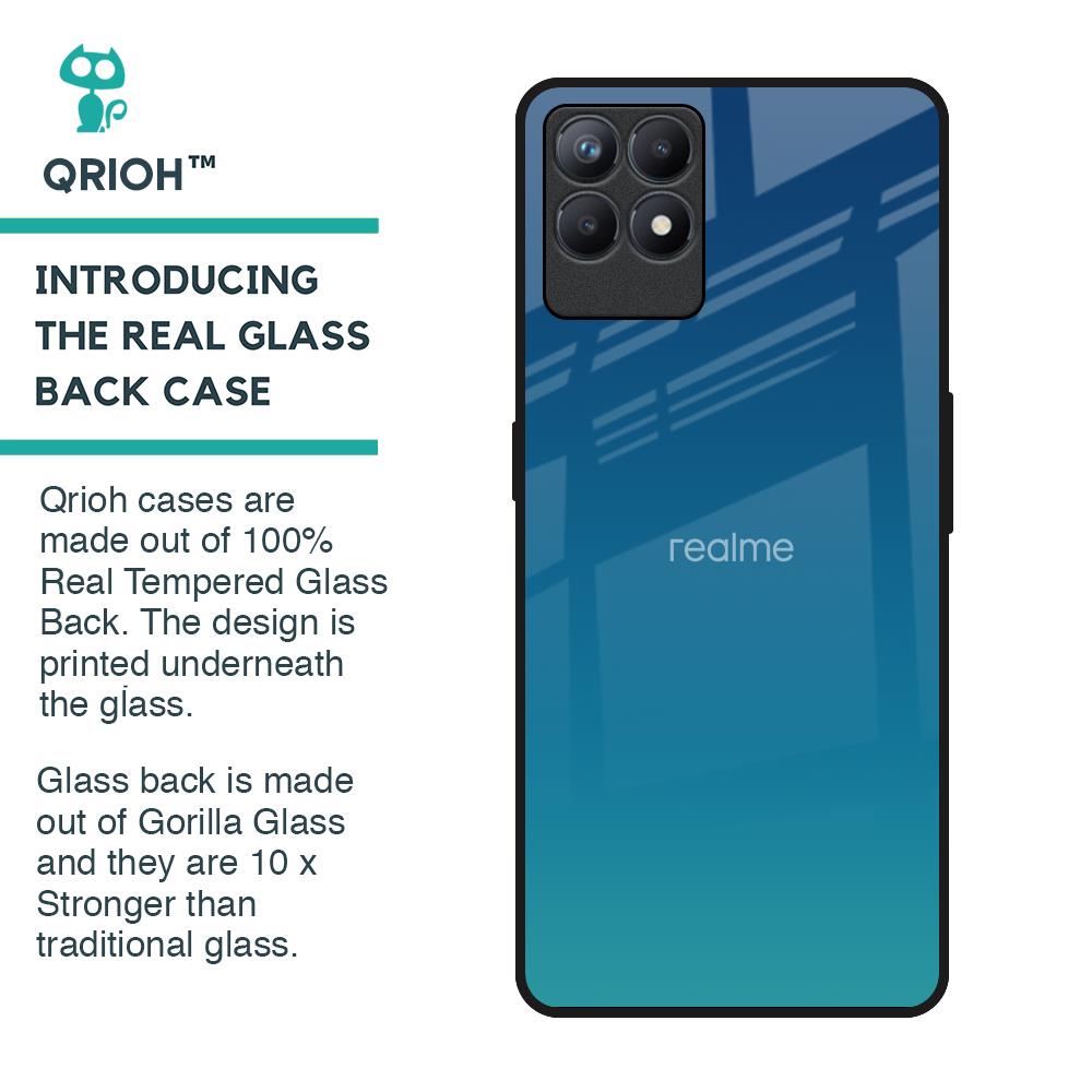 Celestial Blue Glass Case For Realme Narzo 50
