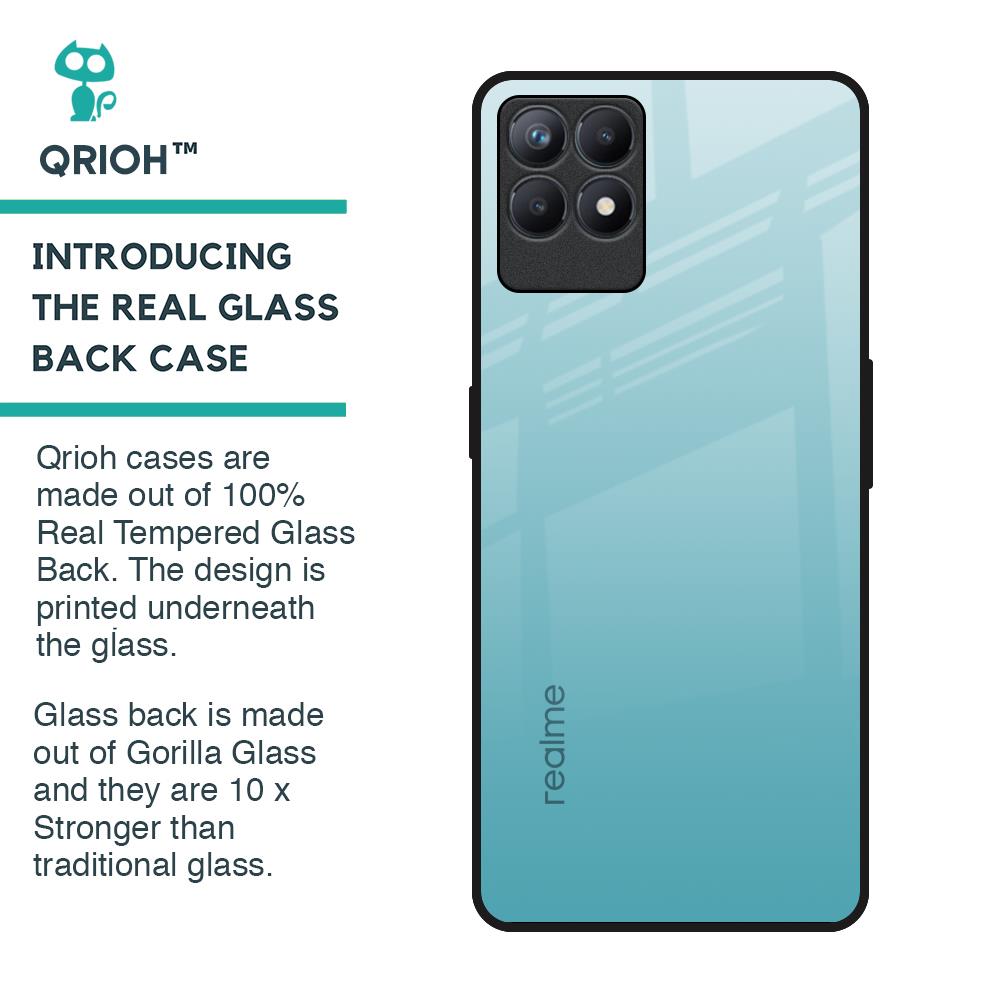 Arctic Blue Glass Case For Realme Narzo 50