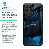 Polygonal Blue Box Glass Case For Realme Narzo 50