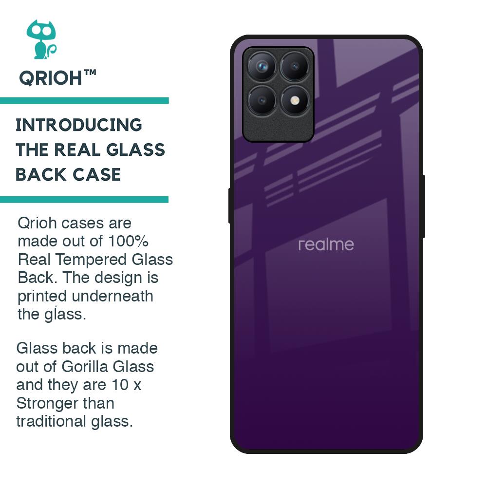Dark Purple Glass Case for Realme Narzo 50
