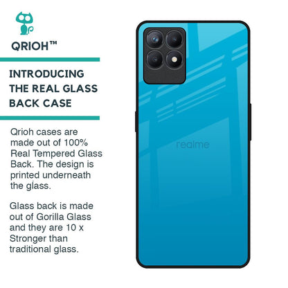 Blue Aqua Glass Case for Realme Narzo 50