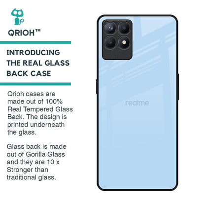 Pastel Sky Blue Glass Case for Realme Narzo 50