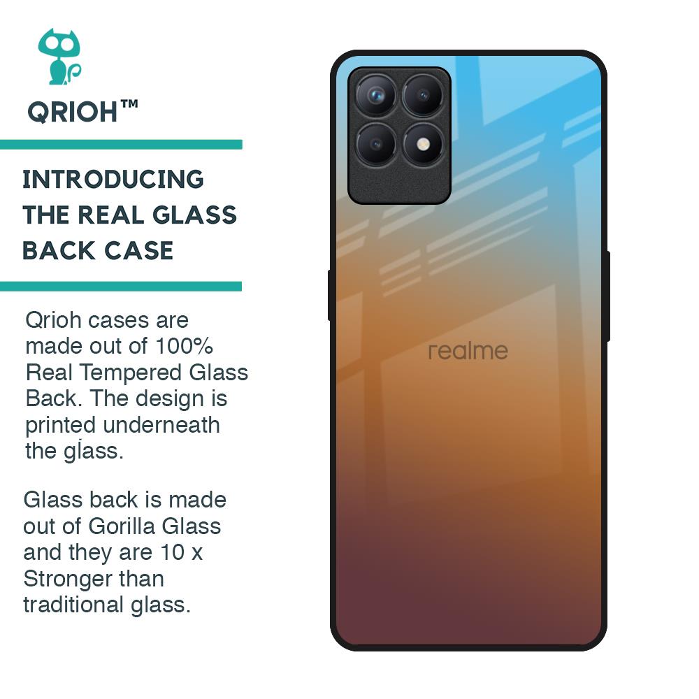 Rich Brown Glass Case for Realme Narzo 50