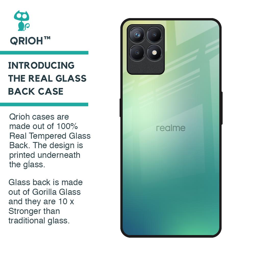 Dusty Green Glass Case for Realme Narzo 50