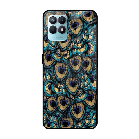 Peacock Feathers Realme Narzo 50 Glass Cases & Covers Online