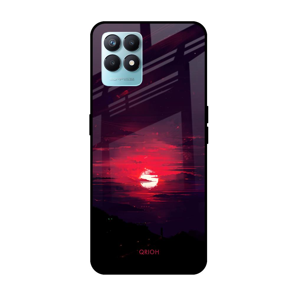 Morning Red Sky Realme Narzo 50 Glass Cases & Covers Online