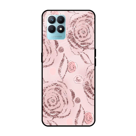 Shimmer Roses Realme Narzo 50 Glass Cases & Covers Online