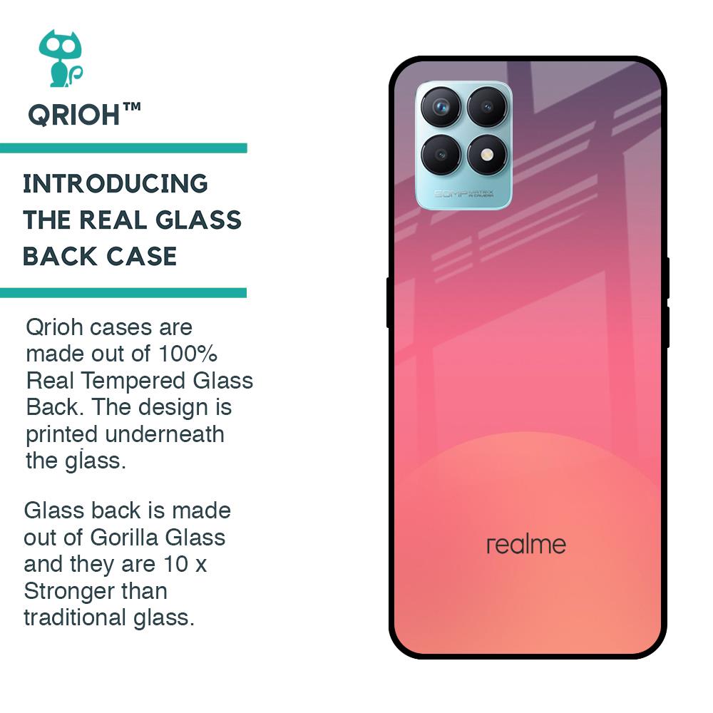 Sunset Orange Glass Case for Realme Narzo 50