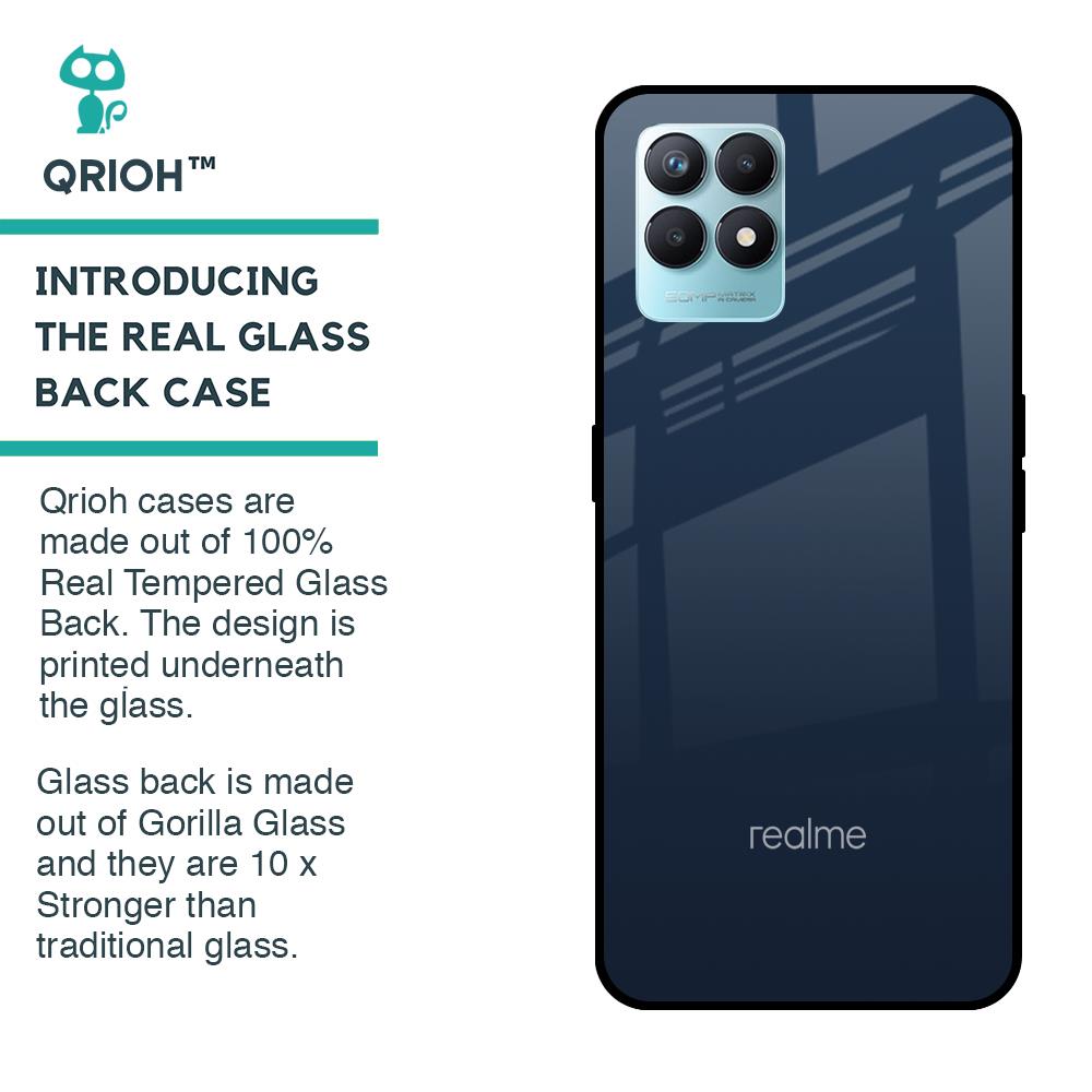 Overshadow Blue Glass Case For Realme Narzo 50