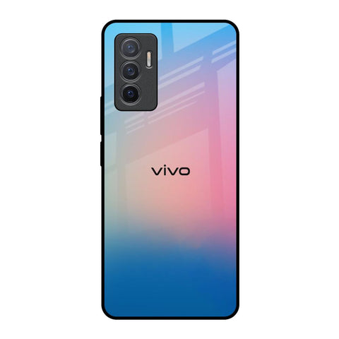 Blue & Pink Ombre Vivo V23e 5G Glass Back Cover Online