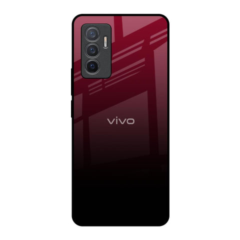 Wine Red Vivo V23e 5G Glass Back Cover Online