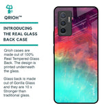 Colorful Aura Glass Case for Vivo V23e 5G