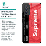 Supreme Ticket Glass Case for Vivo V23e 5G