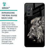 Brave Lion Glass Case for Vivo V23e 5G
