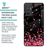 Heart Rain Fall Glass Case For Vivo V23e 5G