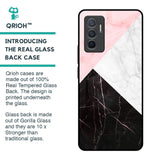 Marble Collage Art Glass Case For Vivo V23e 5G