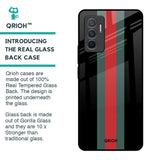 Vertical Stripes Glass Case for Vivo V23e 5G