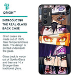Anime Eyes Glass Case for Vivo V23e 5G