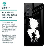 Monochrome Goku Glass Case for Vivo V23e 5G