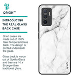 Modern White Marble Glass Case for Vivo V23e 5G