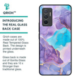 Alcohol ink Marble Glass Case for Vivo V23e 5G