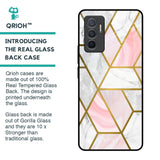 Geometrical Marble Glass Case for Vivo V23e 5G