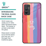 Lucky Abstract Glass Case for Vivo V23e 5G