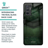 Green Leather Glass Case for Vivo V23e 5G