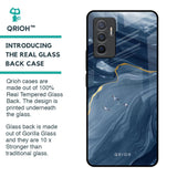 Deep Ocean Marble Glass Case for Vivo V23e 5G