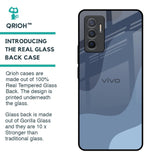 Navy Blue Ombre Glass Case for Vivo V23e 5G
