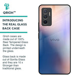 Blue Mauve Gradient Glass Case for Vivo V23e 5G