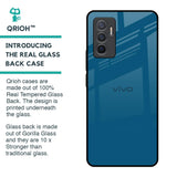 Cobalt Blue Glass Case for Vivo V23e 5G