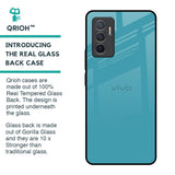 Oceanic Turquiose Glass Case for Vivo V23e 5G