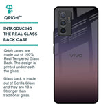 Grey Ombre Glass Case for Vivo V23e 5G