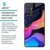 Colorful Fluid Glass Case for Vivo V23e 5G