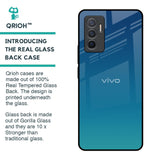 Celestial Blue Glass Case For Vivo V23e 5G