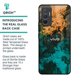 Watercolor Wave Glass Case for Vivo V23e 5G