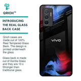 Fine Art Wave Glass Case for Vivo V23e 5G