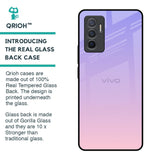Lavender Gradient Glass Case for Vivo V23e 5G