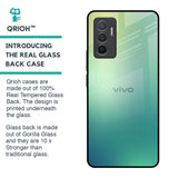 Dusty Green Glass Case for Vivo V23e 5G
