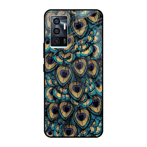 Peacock Feathers Vivo V23e 5G Glass Cases & Covers Online