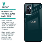 Hunter Green Glass Case For Vivo V23e 5G