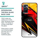 Race Jersey Pattern Glass Case For Vivo V23e 5G