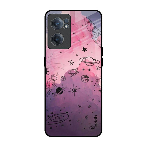 Space Doodles OnePlus Nord CE 2 5G Glass Back Cover Online